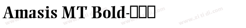 Amasis MT Bold字体转换